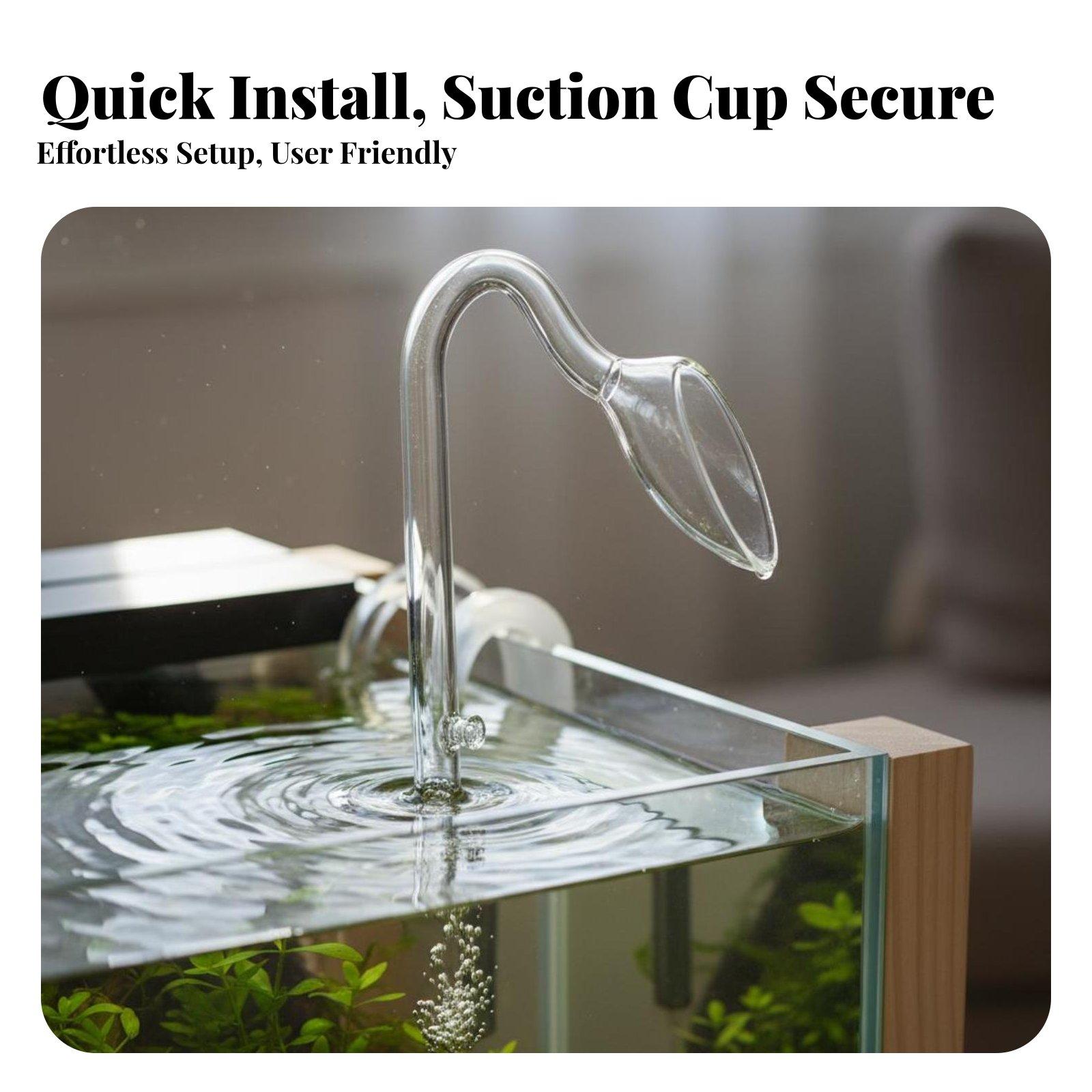 Glass Lily Pipe Aquarium Surfa - Aquarium Planted Tank Filter 评论和价格