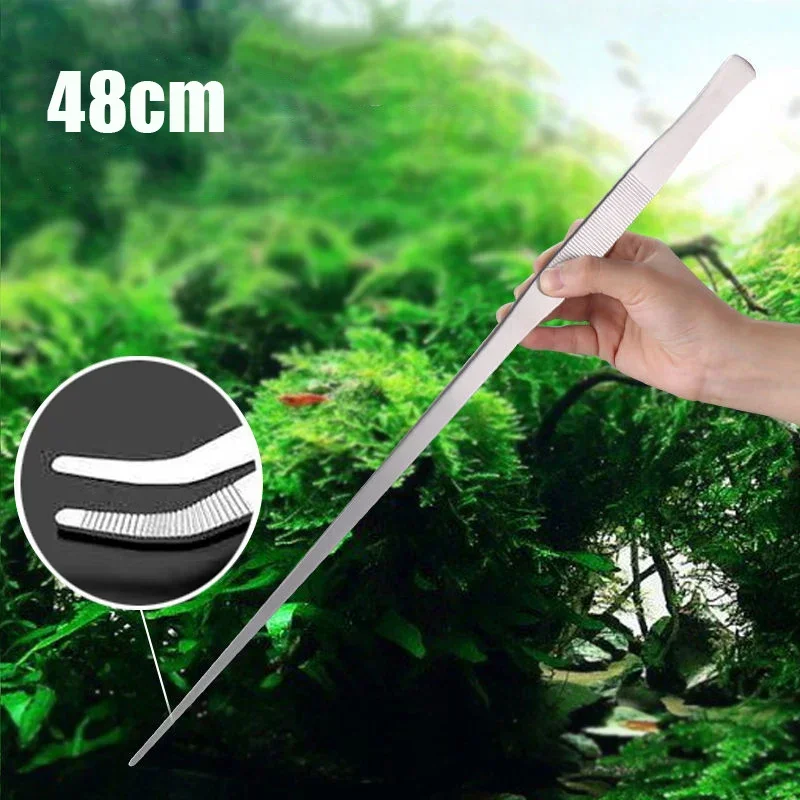 48cm Stainless Steel Tweezers  - Planted Aquarium Maintenance Kit 评论和价格