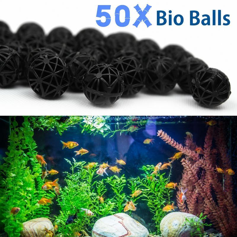 50Pcs 16mm Aquarium Bio Filter - Aquarium Planted Tank Filter 评论和价格