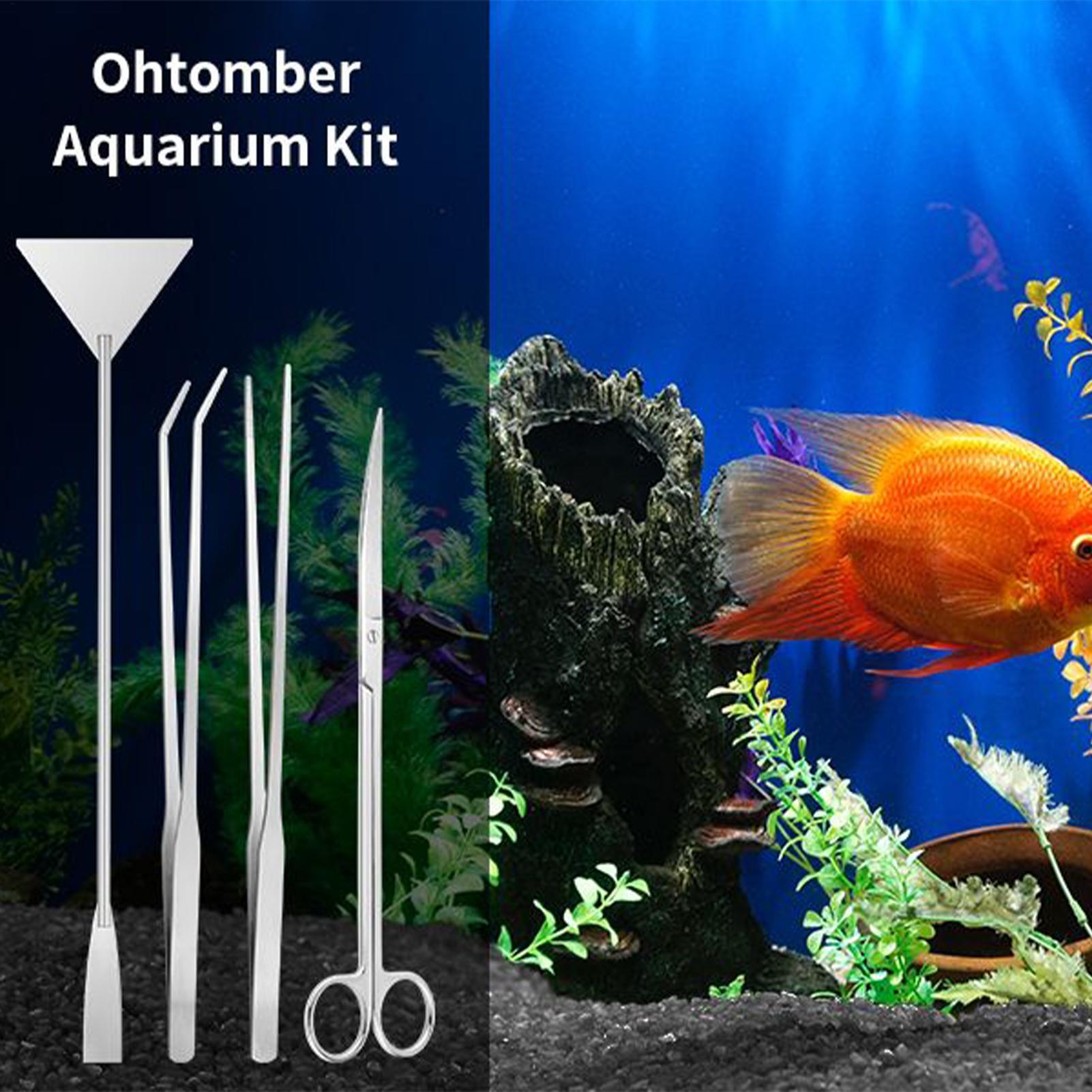 4pcs Aquarium Tool Kit Stainle - Planted Aquarium Maintenance Kit 评论和价格